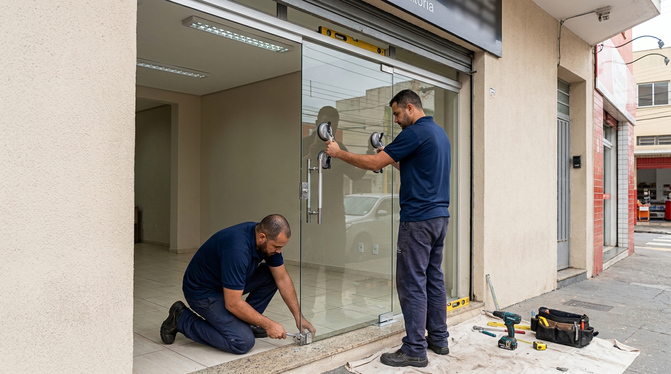 Portas Residenciais e Comerciais na Vila IAPI, Campinas‑SP