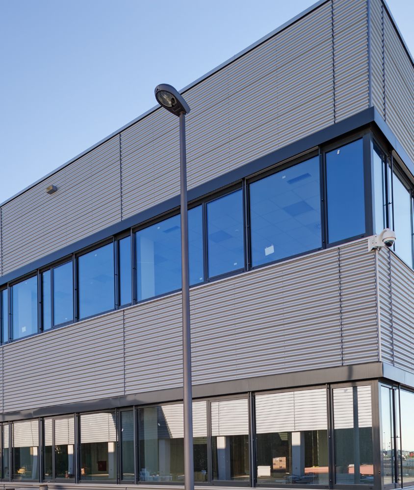 fachada de vidro em Campinas